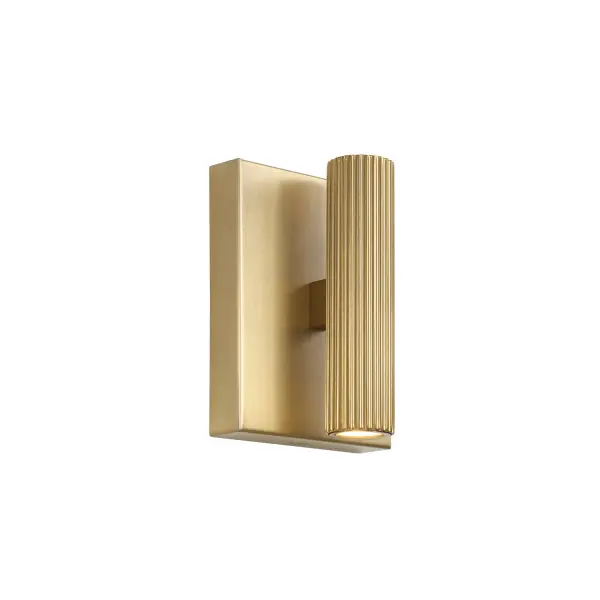 Ian 2-Light Wall Sconce in Aged Brass