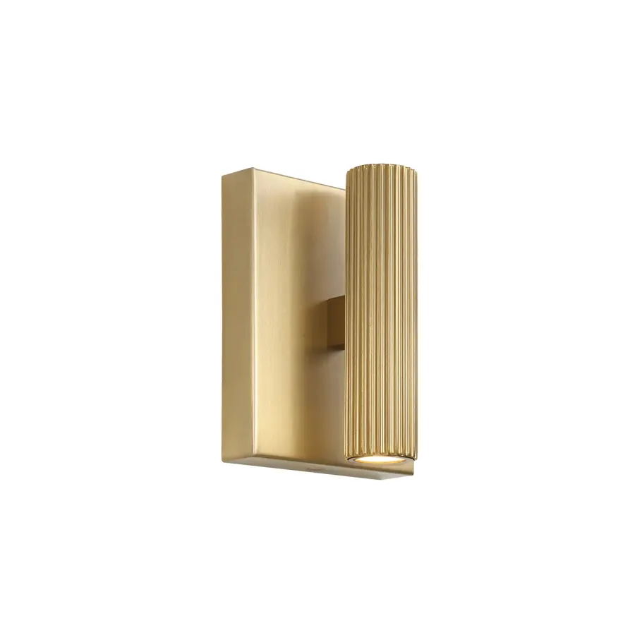 Ian 2-Light Wall Sconce in Aged Brass