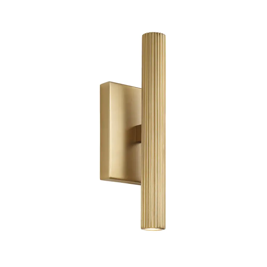 Ian 2-Light Wall Sconce in Aged Brass
