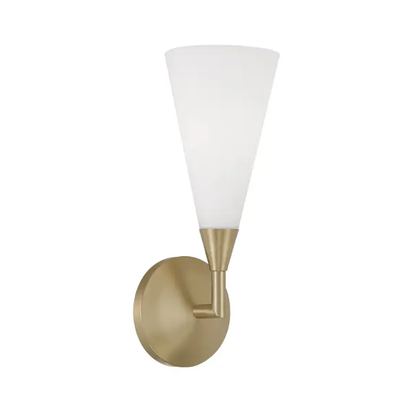 Gatsby 1-Light Wall Sconce in Matte Brass