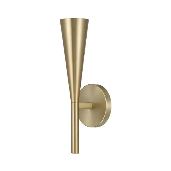 Levi 1-Light Wall Sconce in Matte Brass