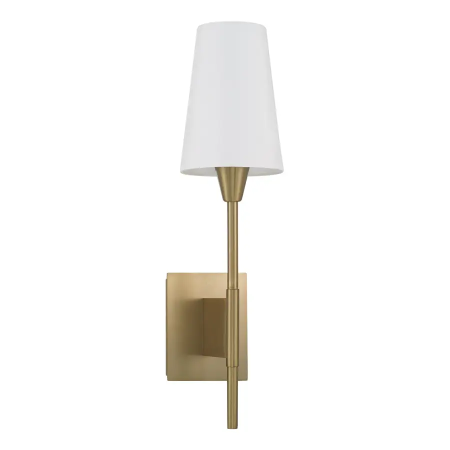 Elegant Aged Brass Sconce Perfect for Intimate Spaces