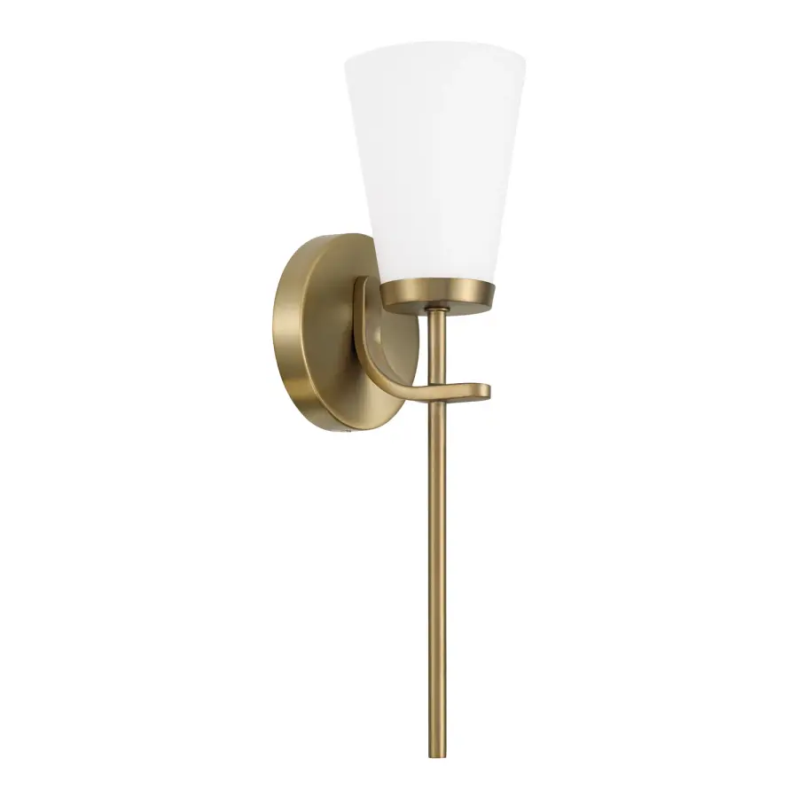 Elegant Brass Sconce Perfect for Intimate Spaces