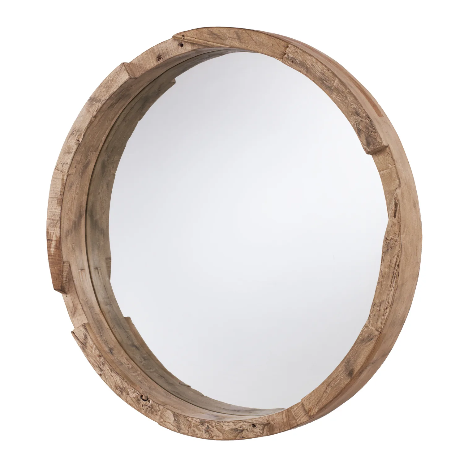 Natural Wood Decorative Mirror