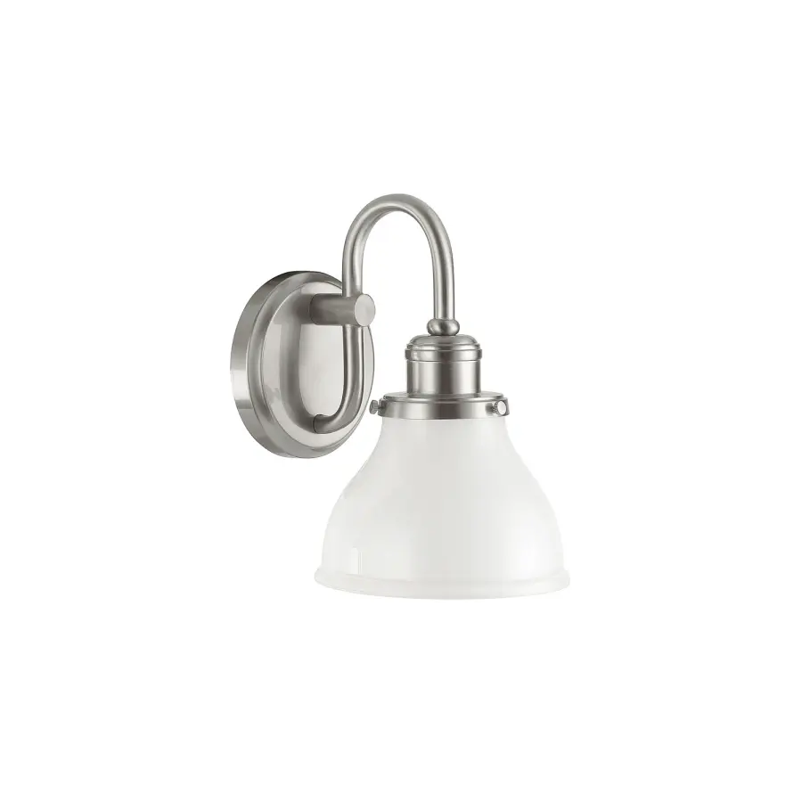 Baxter 1-Light Brushed Nickel Sconce