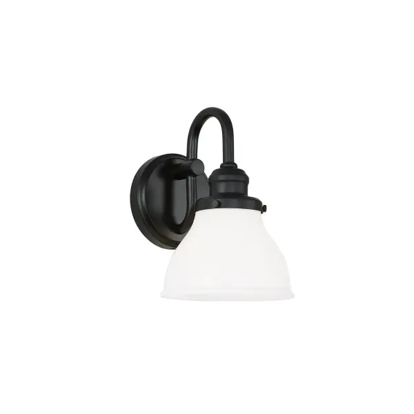 Baxter 1-Light Matte Black Wall Sconce