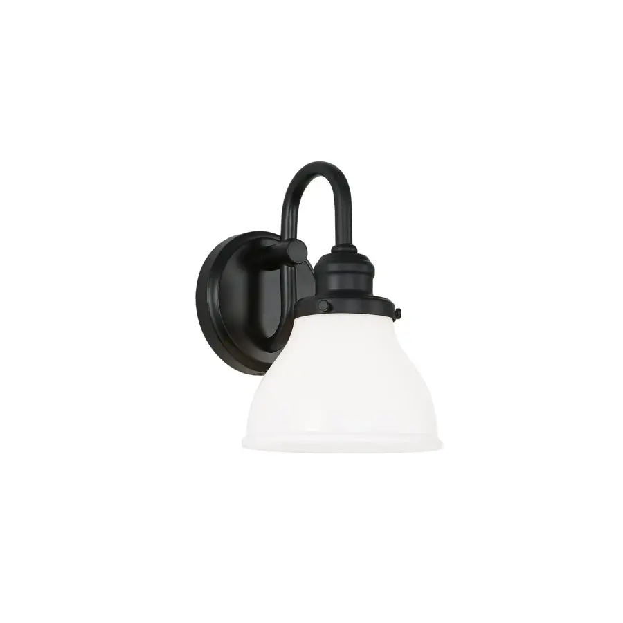 Baxter 1-Light Matte Black Wall Sconce