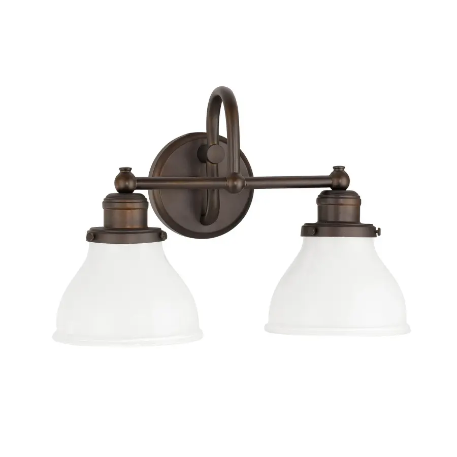 Baxter 2-Light Vanity in Burnished Bronze