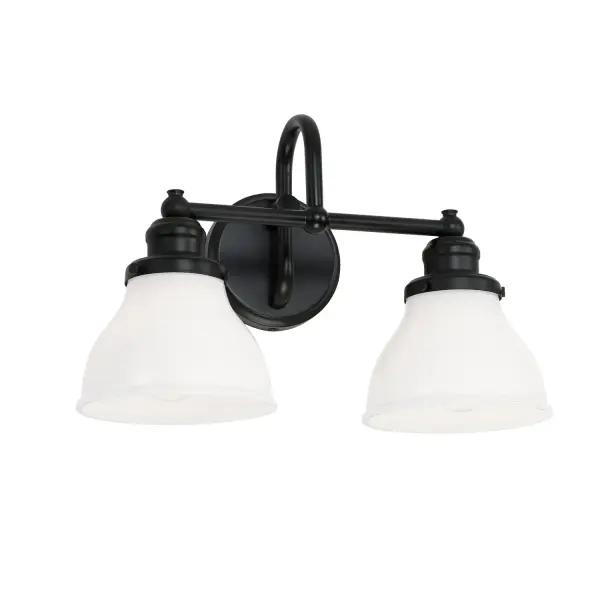 Baxter 2-Light Vanity in Matte Black