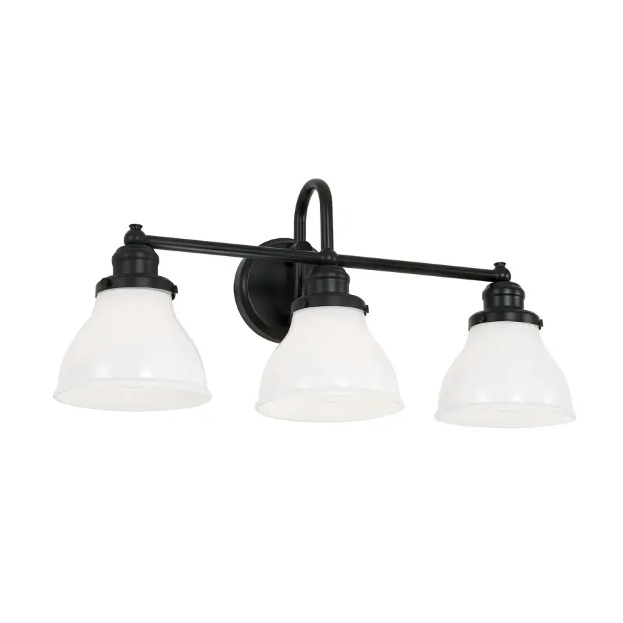Baxter 3-Light Vanity in Matte Black