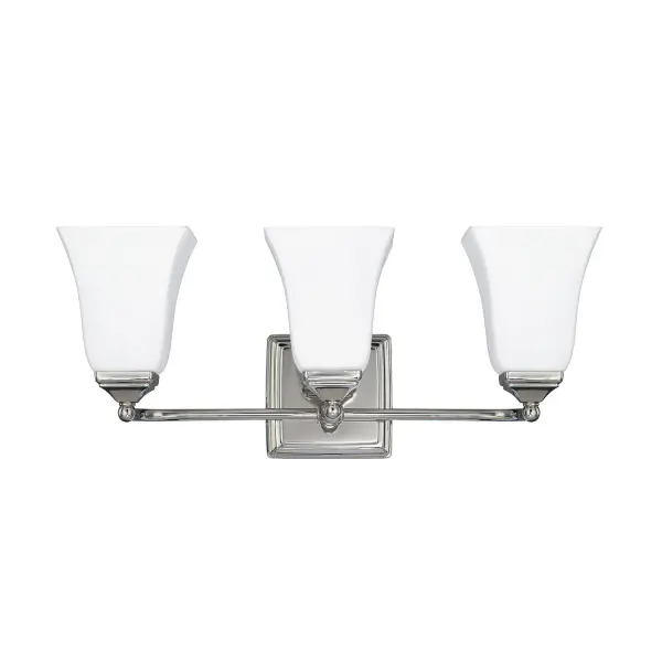Cade 3-Light Vanity in Polished Nickel