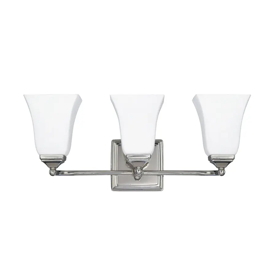 Cade 3-Light Vanity in Polished Nickel
