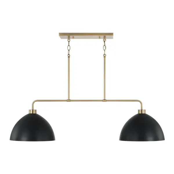 Sophisticated Two-Tone Linear Fixture Perfect for Kitchen Islands