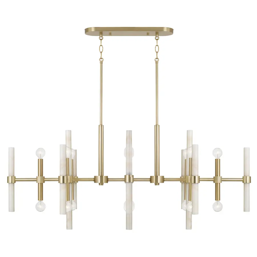 Marlow 16-Light Island Chandelier in Matte Brass