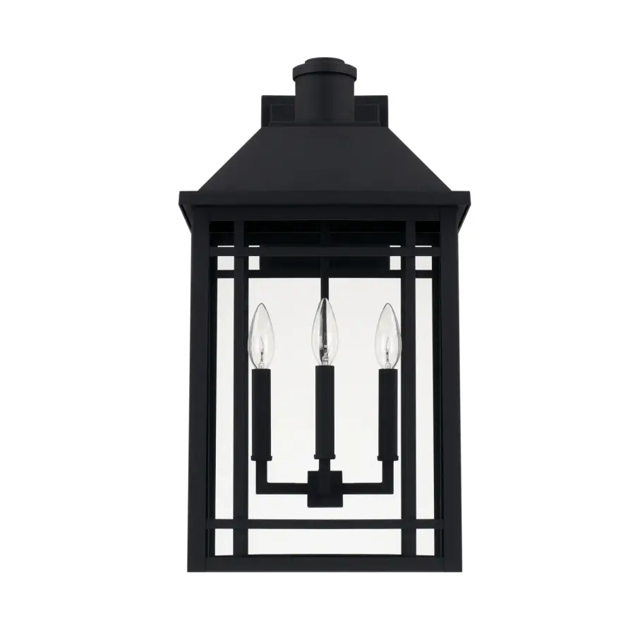 Classic Outdoor Lantern with Timeless Black Finish