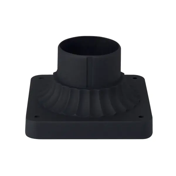 Outdoor Pier Mount Flange in Black