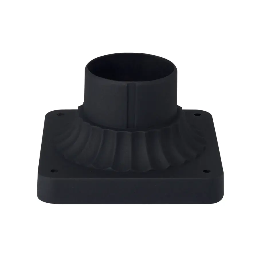 Outdoor Pier Mount Flange in Black