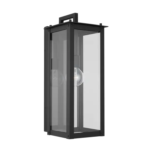 Hunt 1-Light Wall Sconce in Black