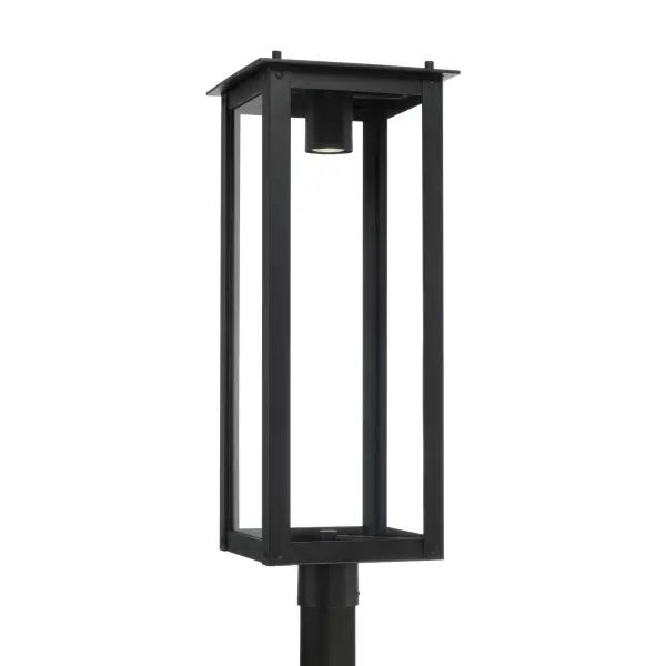 Classic Outdoor Post Lantern with Timeless Black Finish