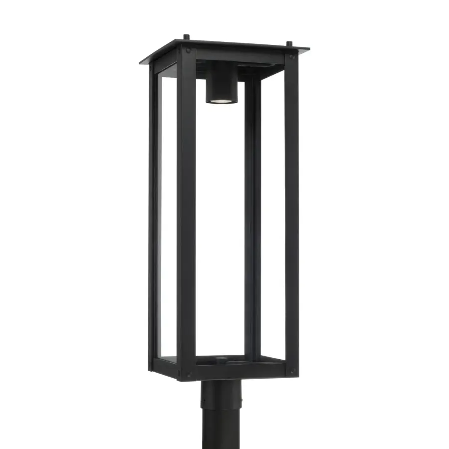Classic Outdoor Post Lantern with Timeless Black Finish