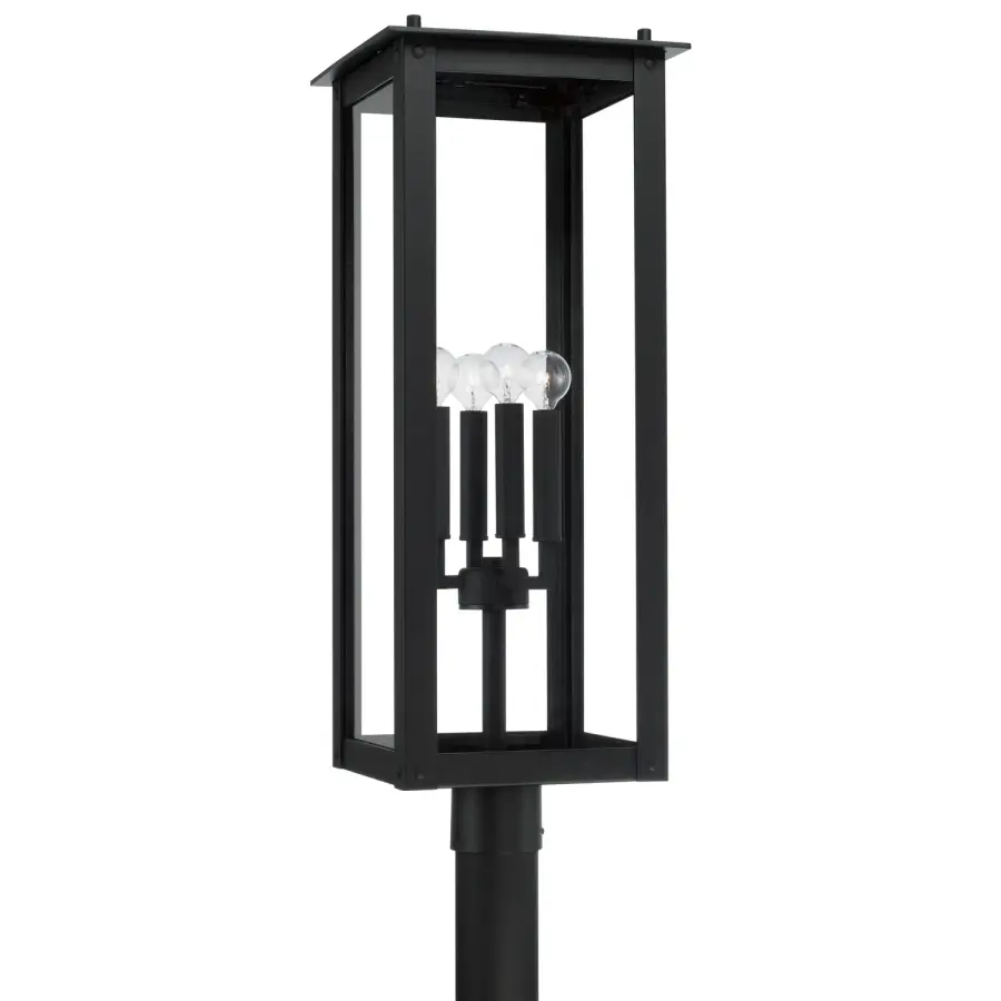 Classic 4-Light Post Lantern Brings Timeless Outdoor Elegance