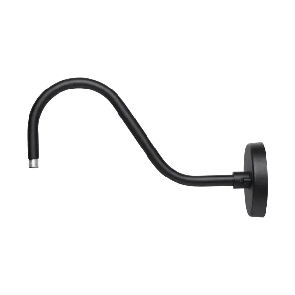 This compact RLM-style goose neck wall mount brings timeless industrial character to exterior walls. The iconic curved arm and black finish create authentic vintage appeal perfect for farmhouse and modern industrial settings.