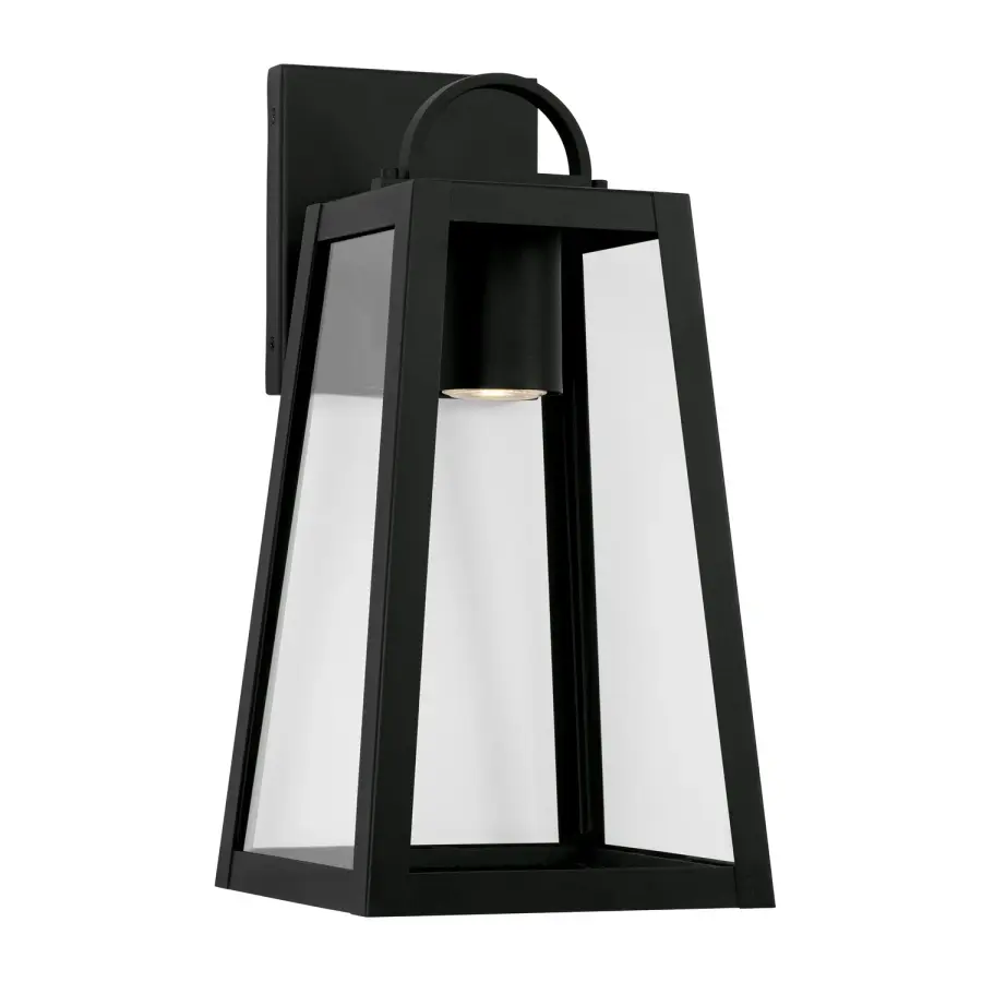 Classic Black Outdoor Lantern with Timeless Appeal