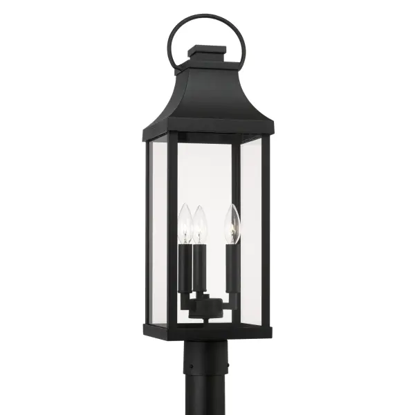Classic Black Post Lantern Brings Timeless Curb Appeal