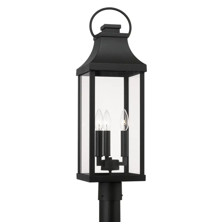 Classic Black Post Lantern Brings Timeless Curb Appeal