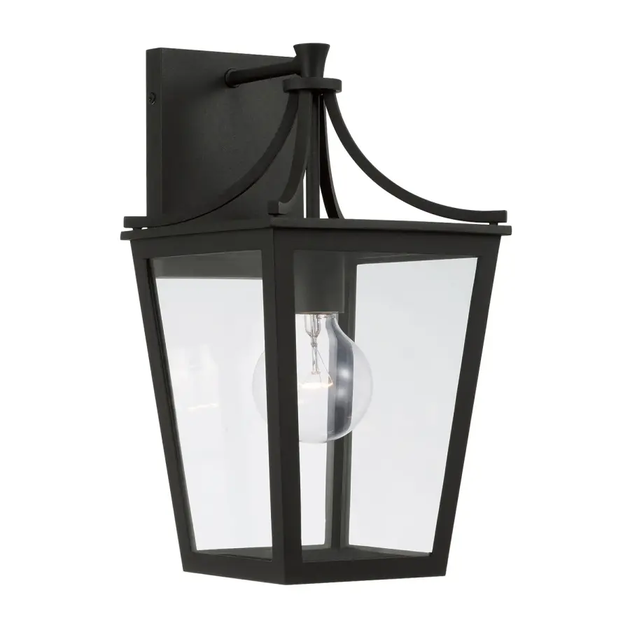 Classic Black Outdoor Lantern with Timeless Appeal