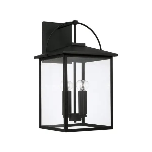 Bryson 4-Light Outdoor Wall Lantern in Black