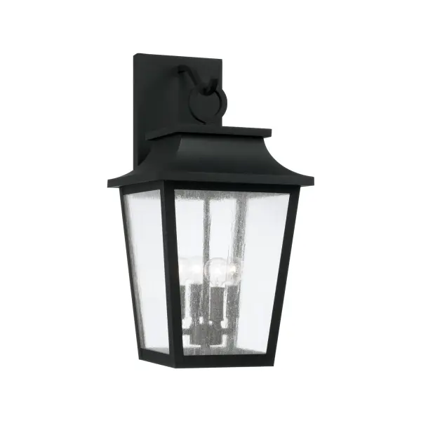 Chandler 4-Light Outdoor Wall Lantern in Black