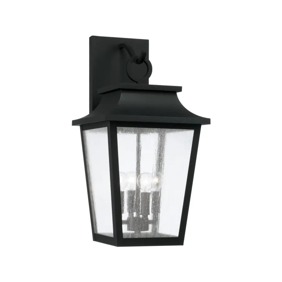 Chandler 4-Light Outdoor Wall Lantern in Black