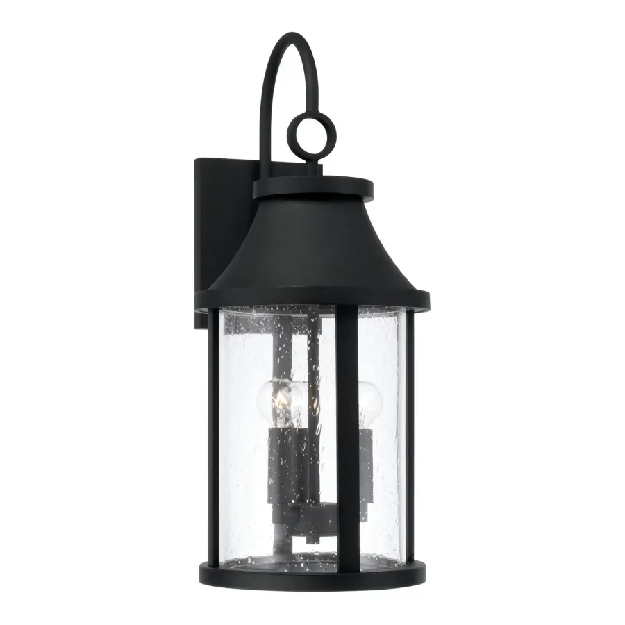 Bridger 3-Light Outdoor Wall Lantern in Black