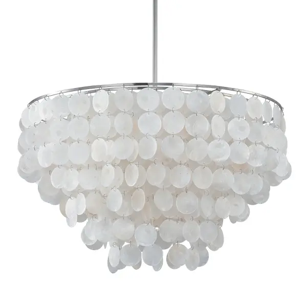 Shelby 6-Light Pendant in Polished Nickel