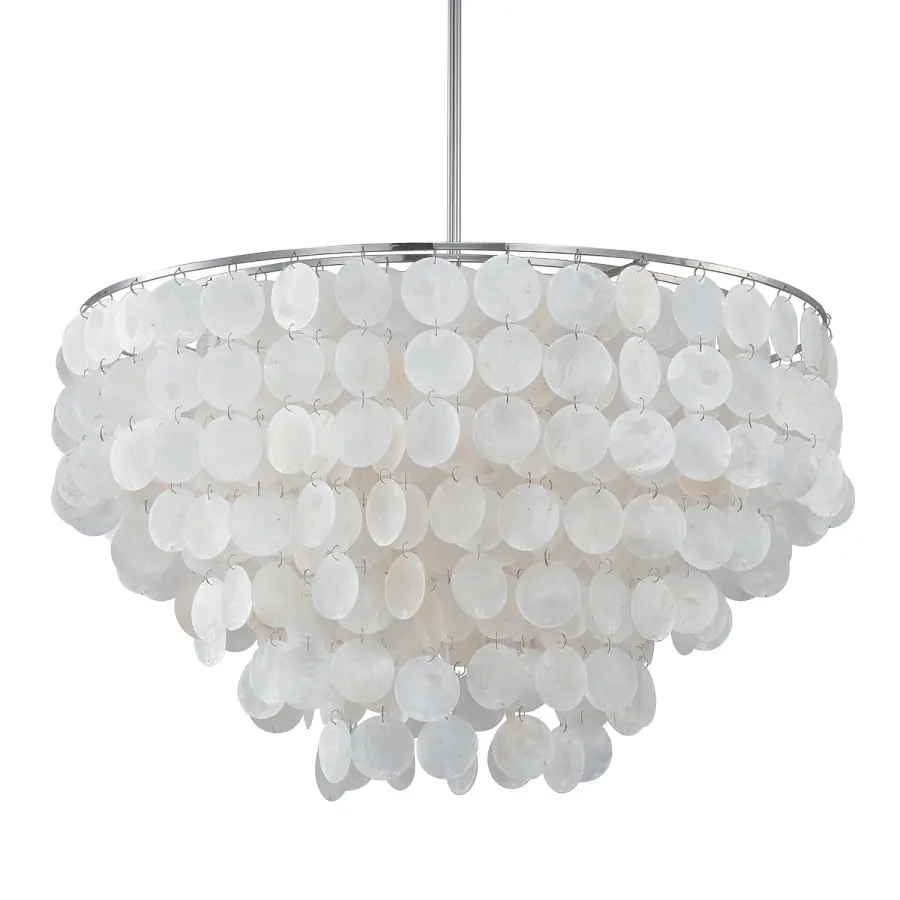 Shelby 6-Light Pendant in Polished Nickel