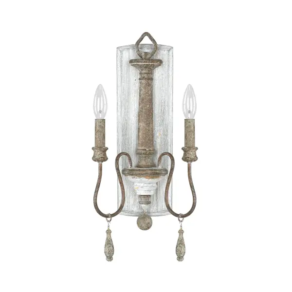 Zoe 2-Light French Country Sconce