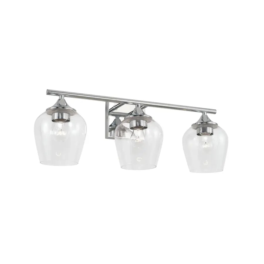 Sleek Chrome Vanity Light Perfect for Modern Bathrooms