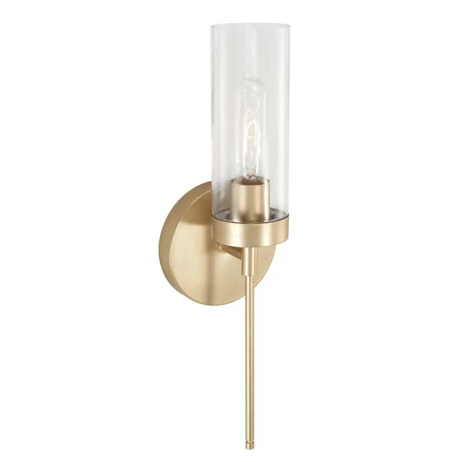 Riley 1-Light Sconce in Soft Gold