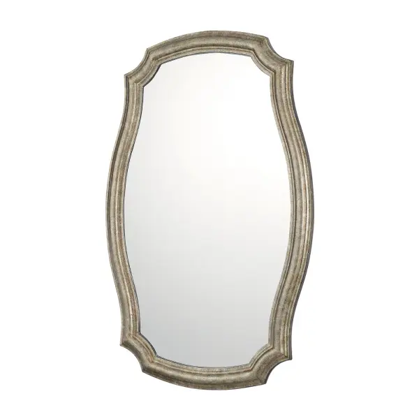 This substantial 26" x 40" decorative mirror brings refined elegance to any space. The Mystic finish adds visual interest while the generous proportions create impact in entryways, bedrooms, and living areas.