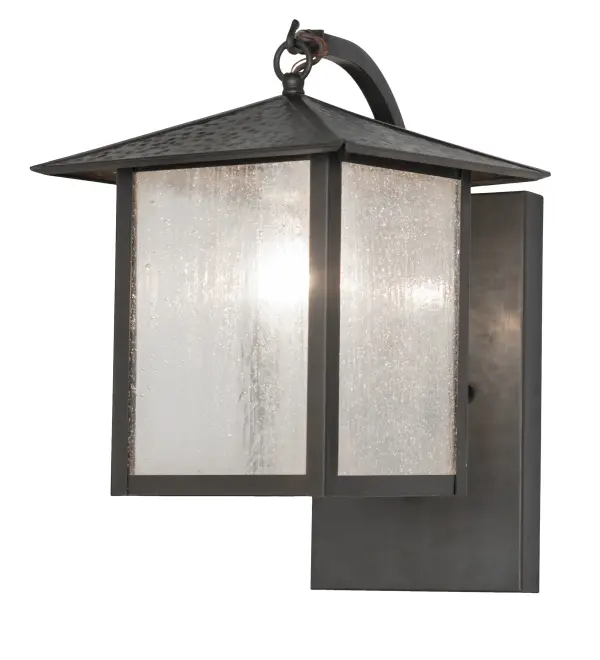 Constructed from Solid Brass; this fixture is hand crafted for durability and long life. A stunning Craftsman style is captured by a dramatic Mission shaped profile. The Clear Seeded Glass diffuser is enhanced with a frame and hardware finished in Craftsman Brown. The fixture gives light to walls in timber homes; modern farmhouses; and other spaces. The Seneca Wall Sconce is part of our American made and American designed hand crafted Craftsman Signature Series; built in Yorkville New York. UL and cUL listed for dry damp and wet locations. Our Build Your Own Craftsman Signature Series has many style options. It is called Build Your Own because it is fully configurable and customizable from size and design to finish and lens color. Marine grade Solid Brass or Copper raw materials ensure items from the Craftsman Signature Series of outdoor and indoor lighting last for decades; as these metals resist most oxidation. Hand applied Patina finishes on brass and copper are sealed with clear varnish and may need gentle maintenance like wax to slow or reverse natural living finish changes. Patina finishes resist sun fade; will not chip or crack; and will not rust like steel in the same conditions. Choose from many style options or send us your concept today. Call us to learn how to use our configuration tool to get an item number instantly.