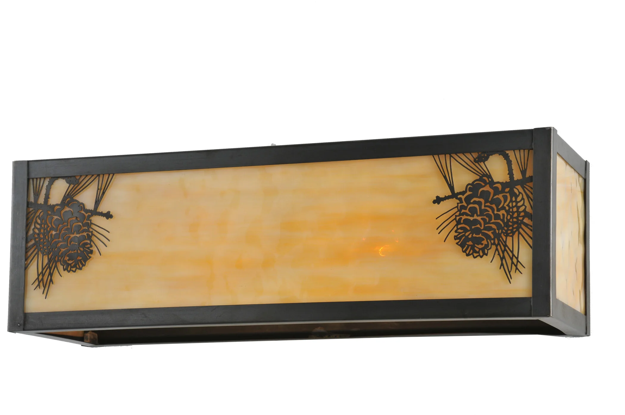 16" Wide Winter Pine Wall Sconce