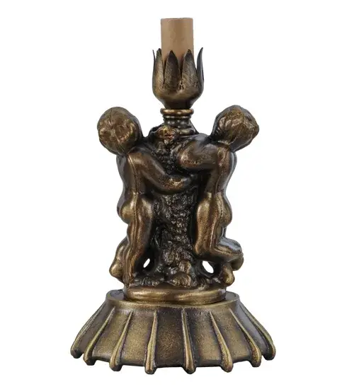 8"H Twin Cherub Table Base - Image 4