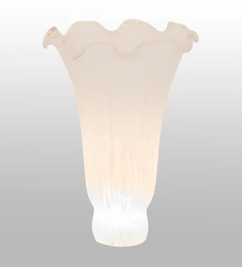 4" Wide X 6" High White Pond Lily Shade