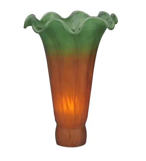The Amber/Green Pond Lily by Meyda Lighting - Image 1