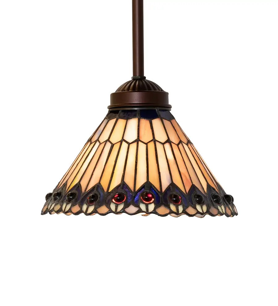The Tiffany Jeweled Peacock by Meyda Lighting - Image 1