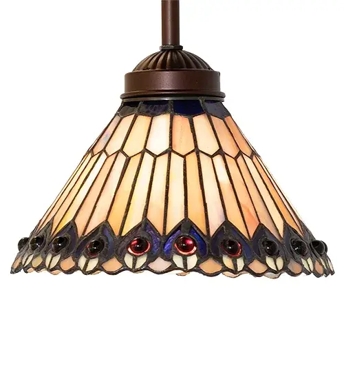 The Tiffany Jeweled Peacock by Meyda Lighting - Image 5