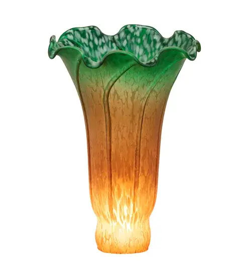 The Amber/Green Pond Lily by Meyda Lighting - Image 1