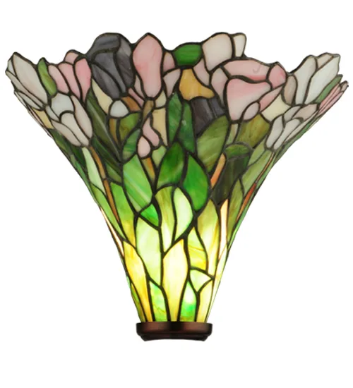 14" Wide Tulip Torchiere Shade