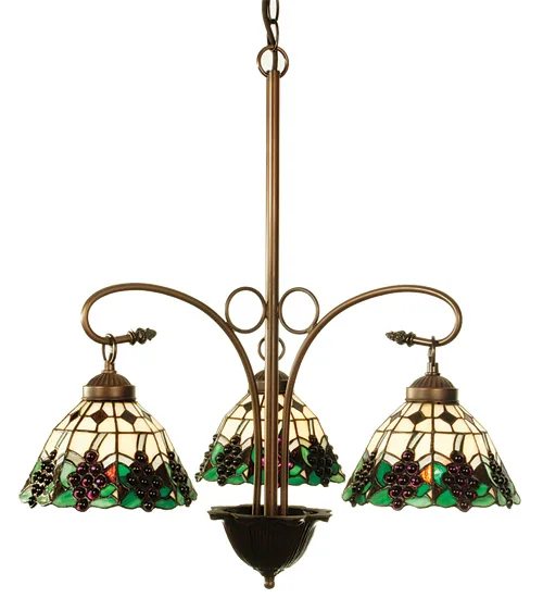 24" Wide Meyda Grape 3 LT Chandelier